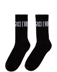 Versace Black And White Lhomme Socks