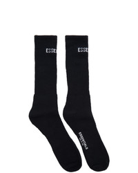 Essentials Black Cotton Socks