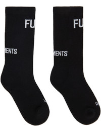 Vetements Black Fuck Socks