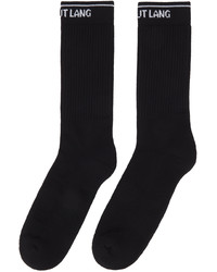 Helmut Lang Black Impress Socks