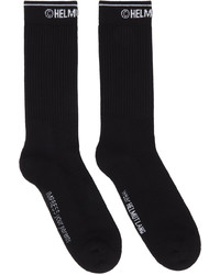 Helmut Lang Black Impress Socks