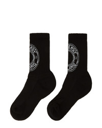 Burberry Black Intarsia Logo Socks