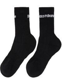 PACO RABANNE Black Jacquard Socks
