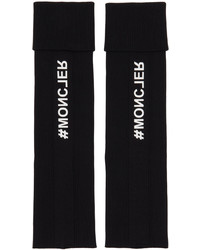MONCLER GRENOBLE Black Legwarmer Socks