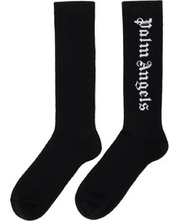 Palm Angels Black Logo Socks