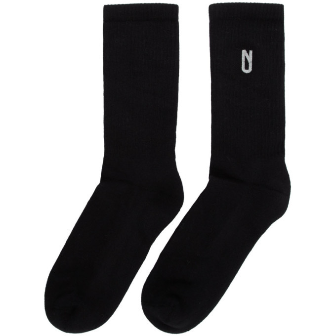 AFFIX Black Long Socks, $17 | SSENSE | Lookastic