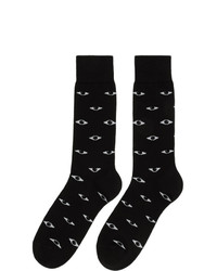 Kenzo Black Multi Eyes Jacquard Socks