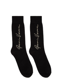 Versace Black Signature Socks