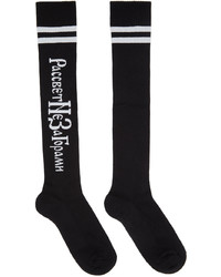Rassvet Black Slava Mogutin Edition Striped Socks