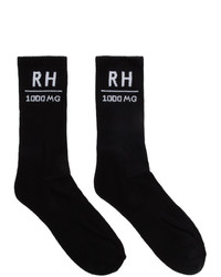 Rhude Black Soho House Edition Rh Socks