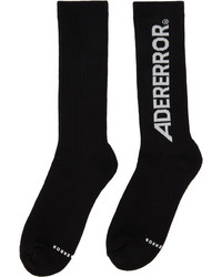 Ader Error Black Standic Logo Socks