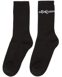 Alexander McQueen Black White Americana Socks