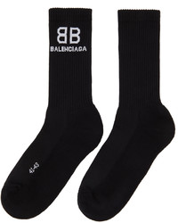 Balenciaga Black White Tennis Socks