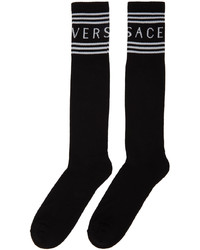 Versace Black White Vintage Logo Socks