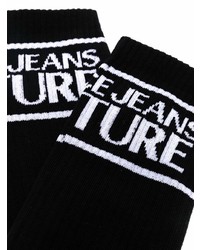 VERSACE JEANS COUTURE Intarsia Knit Logo Ankle Socks