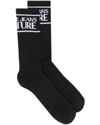 VERSACE JEANS COUTURE Logo Print Knitted Socks