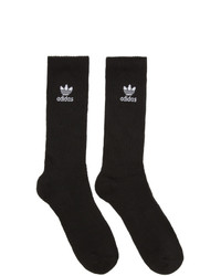 adidas Originals Six Pack Black And White Logo Socks