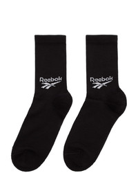 Reebok Classics Three Pack Black Crew Socks