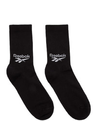 Reebok Classics Three Pack Black Crew Socks