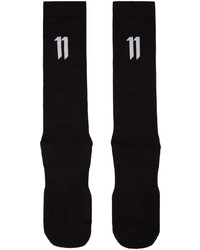 11 By Boris Bidjan Saberi Three Pack Black Logo 11 Socks