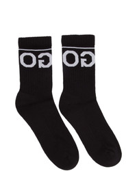 Hugo Two Pack Black And White Soft Cotton Socks