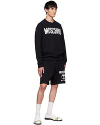 Moschino Black Double Question Mark Shorts