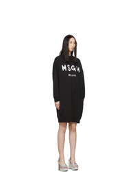 MSGM Black Milano T Shirt Dress