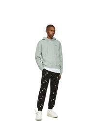 Off-White Black All Over Logo Cuffed Lounge Pants