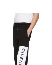 Givenchy Black And White Logo Jogging Lounge Pants
