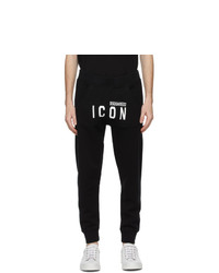 DSQUARED2 Black Icon Lounge Pants