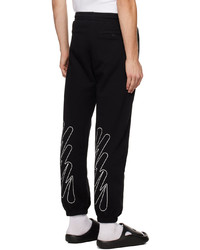 Off-White Black Printed Lounge Pants