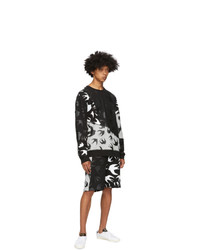 McQ Alexander McQueen Black And Grey Swallows Sweatshirt