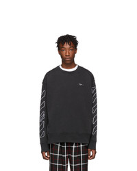 Off-White Black And White Abstract Arrows Incompiuto Sweatshirt