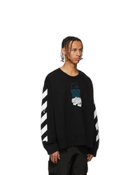 Off-White Black And White Dripping Arrows Sweatshirt