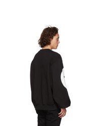 Gcds Black And White Huge Logo Sweatshirt