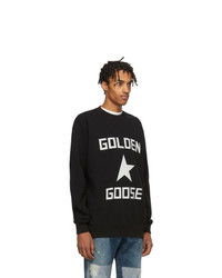 Golden Goose Black And White Star Sweatshirt