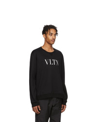 Valentino Black And White Vltn Sweatshirt