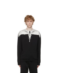Marcelo Burlon County of Milan Black And White Wings Sweatshirt