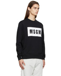 MSGM Black Box Logo Sweatshirt