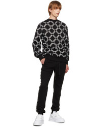 VERSACE JEANS COUTURE Black Check Sweatshirt
