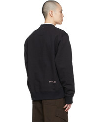 Oamc Black Cotton Sweatshirt
