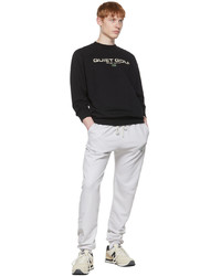 Quiet Golf Black Cotton Sweatshirt