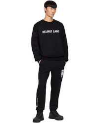Helmut Lang Black Cotton Sweatshirt