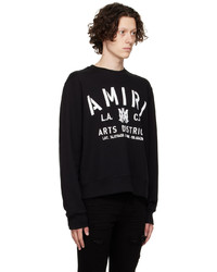 Amiri Black Cotton Sweatshirt