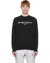 Quiet Golf Black Cotton Sweatshirt