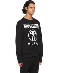 Moschino Black Double Question Mark Sweatshirt