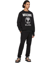 Moschino Black Double Question Mark Sweatshirt