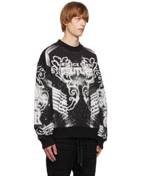 VERSACE JEANS COUTURE Black Galaxy Sweatshirt