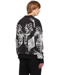 VERSACE JEANS COUTURE Black Galaxy Sweatshirt