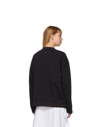 MM6 MAISON MARGIELA Black Graphic Sweatshirt